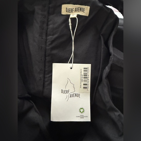 Djerf Avenue Breezy Embroidered Dress Black in M - Picture 5 of 15